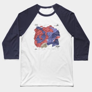 Map of Medra Baseball T-Shirt